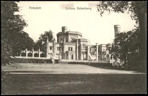 Ansichtskarte Babelsberg-Potsdam Schloß 1913