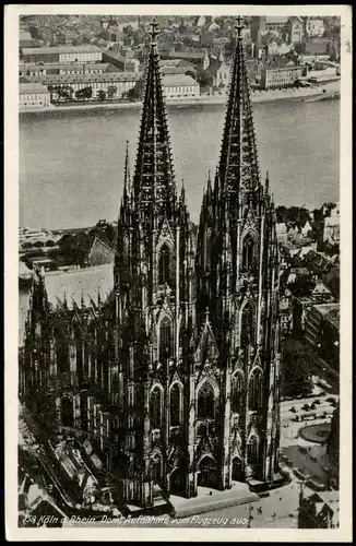 Ansichtskarte Köln Luftbild Dom Messe Deutz 1939