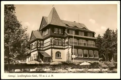 Ansichtskarte Friedrichroda Spiessberg-Hotel 1940