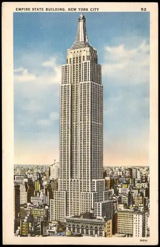 Postcard New York City Empire State Building 1932