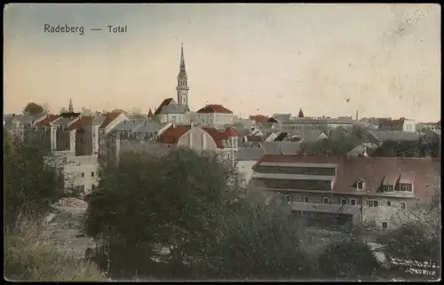 Ansichtskarte Radeberg Stadtpartie 1912
