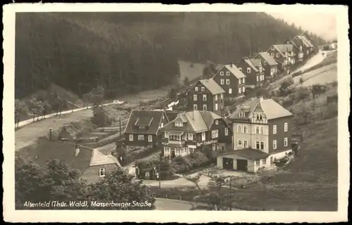 Ansichtskarte Altenfeld (Thüringen) Masserberger Straße, Logierhaus 1952