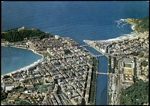 Postales San Sebastian Donostia / Donosti Luftbild Air View 1983