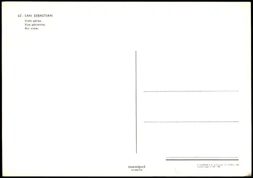 Postales San Sebastian Donostia / Donosti Luftbild Air View 1983