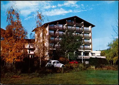 Bad Soden-Salmünster Park-Sanatorium St. Georg, Auto VW Käfer davor 1990