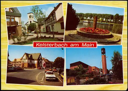 Ansichtskarte Kelsterbach Mehrbildkarte mit 4 Ortsansichten 1989