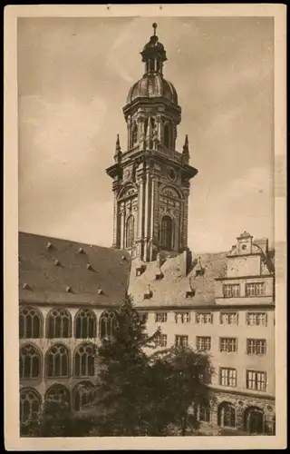 Ansichtskarte Würzburg Alte Universität mit Neubaukirchturm 1920
