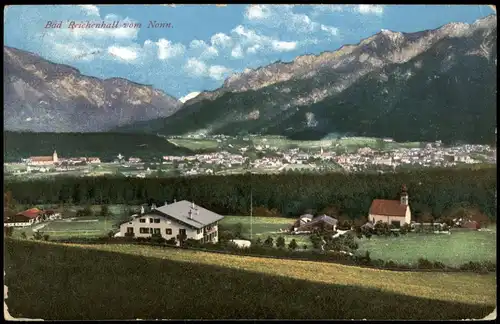 Ansichtskarte Bad Reichenhall Panorama-Ansicht Blick vom Nonn 1911