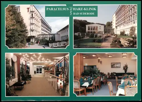 Ansichtskarte Bad Suderode Mehrbildkarte der Paracelsus Harz-Klinik 1995