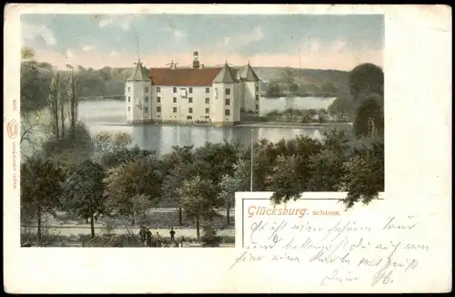 Ansichtskarte Glücksburg (Ostsee) Lyksborg Schloss Glücksburg, Straße 1905