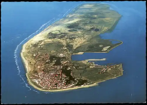 Ansichtskarte Norderney Luftbild aus großer Höhe 1993