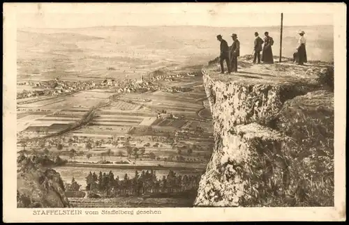 Ansichtskarte Bad Staffelstein STAFFELSTEIN vom Staffelberg gesehen 1915