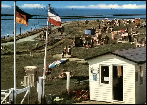Ansichtskarte Westerdeichstrich Strand, Hütte - Strandleben 1979