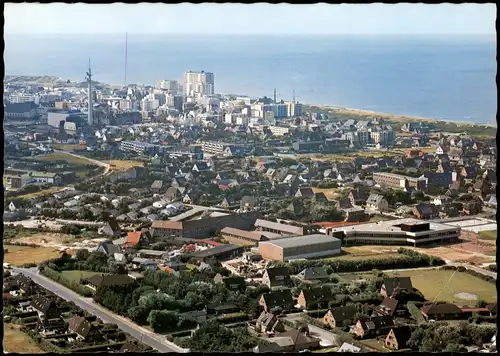 Ansichtskarte Westerland-Sylt Luftbild Stadt Hotels 1979