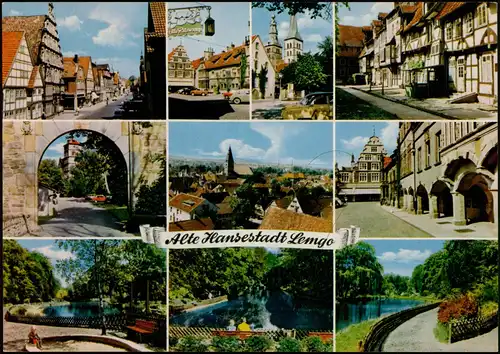 Ansichtskarte Lemgo Mehrbildkarte mit 9 Foto-Ansichten Ortsansichten 1970