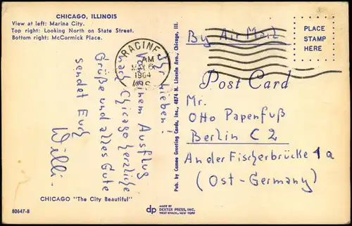 Postcard Chicago Multi-View-Postcard CONVENTION CENTER 1964