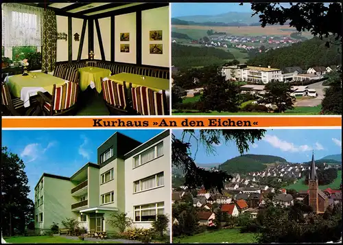 Lennestadt Mehrbildkarte Kurhaus An den Eichen Grevenbrück 1980