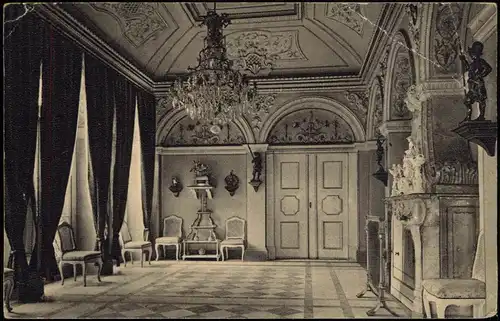 Weesenstein (Müglitz) Schloss Weesenstein Innenansicht Speisesaal 1920