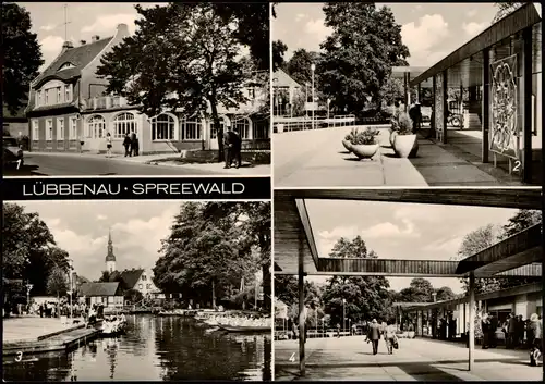 Lübbenau (Spreewald) Lubnjow HO-Gaststätte   Hafen 1976