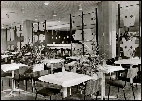Klink (Müritz) Innenansicht Milchbar FDGB-Erholungsheim "Herbert Warnke" 1977