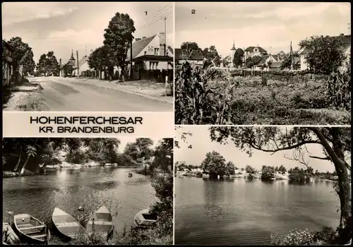 Hohenferchesar-Havelsee  Dammstraße  Kiesloch  Blick zum Zeltplatz 1975