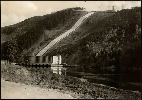 Ansichtskarte Hohenwarte-Kaulsdorf Hohenwartetalsperre, Pumpspeicherwerk 1968