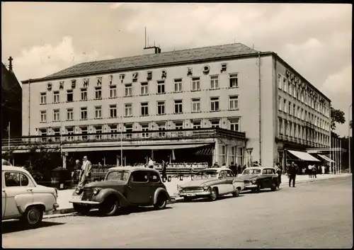 Ansichtskarte Chemnitz Hotel Chemnitzer Hof (Interhotel) Wartburg 311 1975