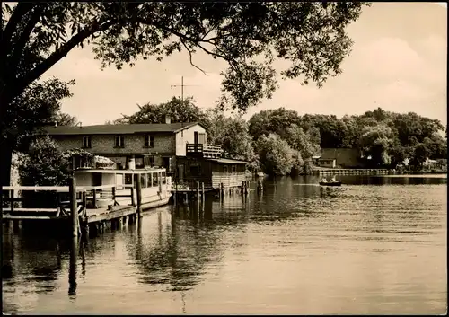Ansichtskarte Lychen Dampferanlegestelle am Stadtsee 1971