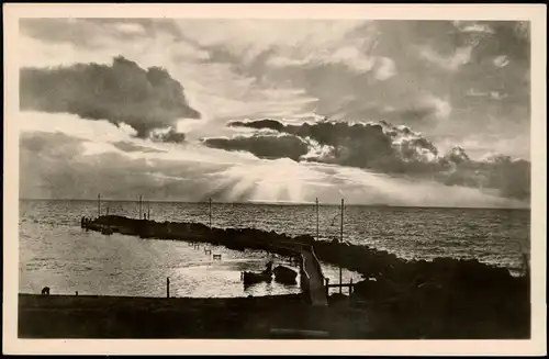 Ansichtskarte Lohme (Rügen) Stimmungsbild - Sonnenuntergang 1956