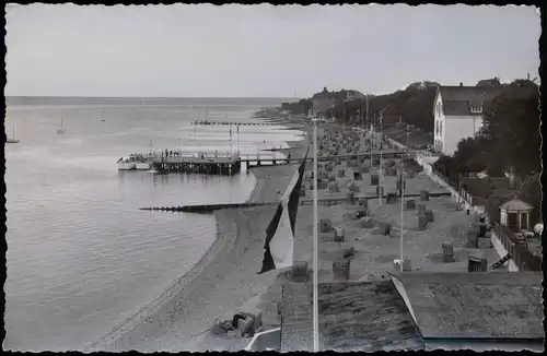 Wyk (Föhr) Blick vom Strandhotel Seebrücke Villen 1931 Privatfoto