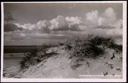 Ansichtskarte Norderney In den Dünen - Wolkenspiel 1956