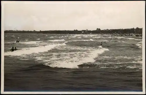 Timmendorfer Strand Strand , Mehr - Stadt in der Ferne 1934 Privatfoto