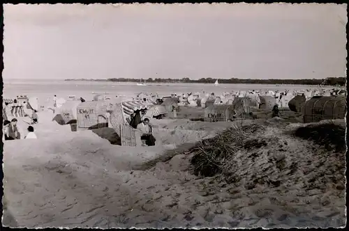Ansichtskarte Timmendorfer Strand Strandleben - Strandkörbe 1938