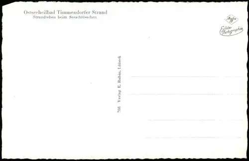 Timmendorfer Strand Strandleben beim Seeschlösschen, Strandkörbe 1956