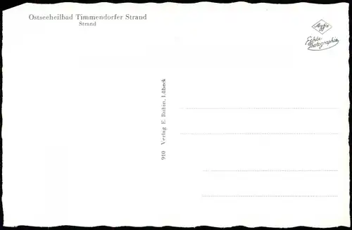 Ansichtskarte Timmendorfer Strand Strandleben, Strandkörbe 1956