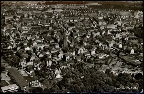 Ansichtskarte Herten (Westfalen) Luftbild 1962