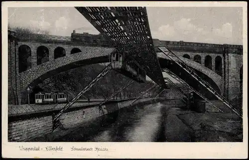 Elberfeld-Wuppertal Sonnborner-Brücke Dampflok Schwebebahn# 1961