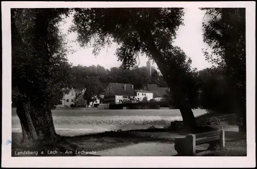 Ansichtskarte Landsberg am Lech Am Lechwehr 1957