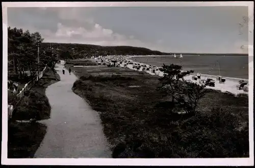 Ansichtskarte Timmendorfer Strand Strand, Strandweg (AK-Vorlage) 1939