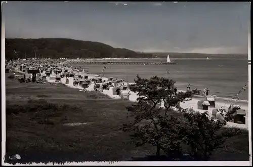 Ansichtskarte Timmendorfer Strand Strandleben - Seebrücke 1938