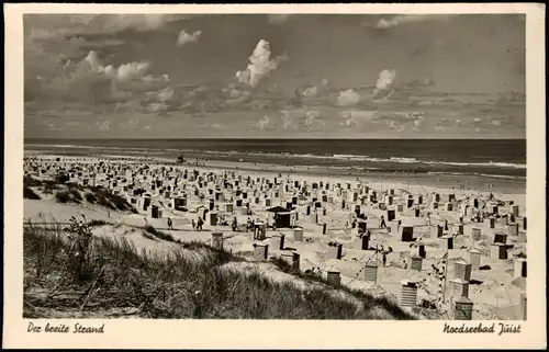 Ansichtskarte Juist Der breite Strand 1938