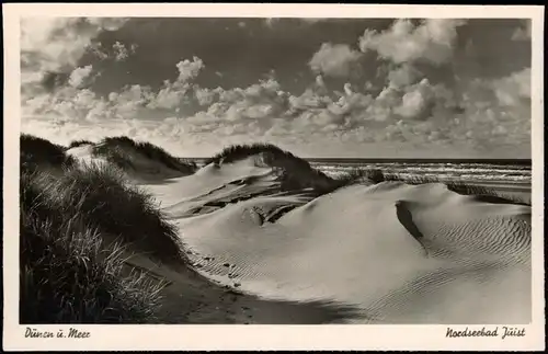 Ansichtskarte Juist Dünen ü. Meer 1939