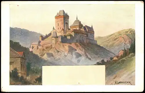 .Tschechien POHLEDY Z ČECH. ČÍS. 10. KAREL LIEBSCHER: KARLŮV TÝN. Czech 1912