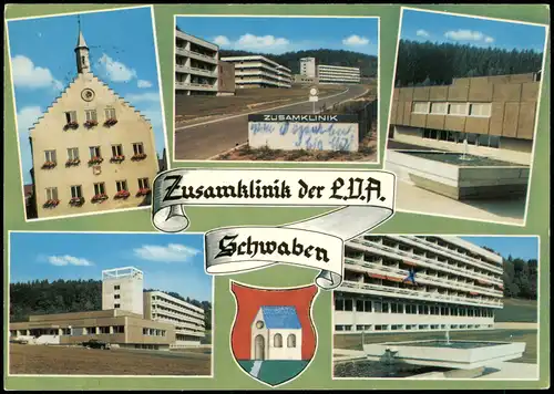 Ansichtskarte Zusmarshausen Mehrbild Tzsamklinik 1973