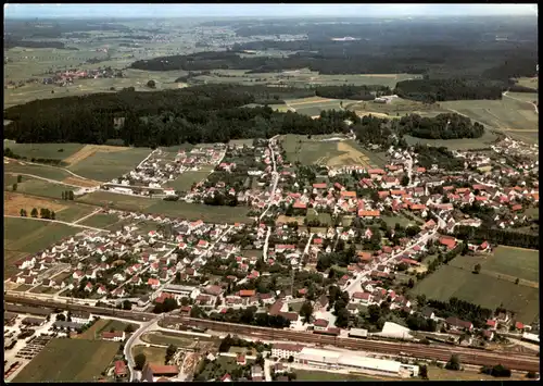 Ansichtskarte Dinkelscherben (Schwaben) Luftbild Fliegeraufnahme 1982