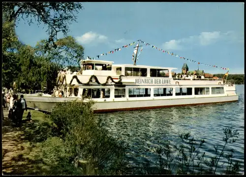 AK Ratzeburg Ratzeburger See Schiff 1979 Bordstempel Heinrich der Löwe