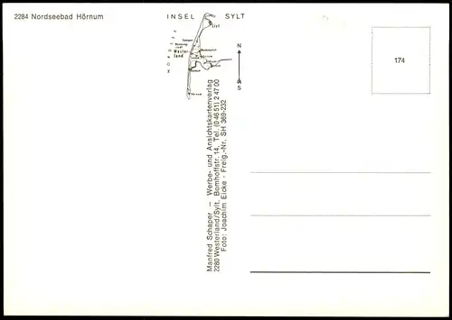 Ansichtskarte Hörnum (Sylt) Hörnem (Hørnum) Luftbild Sylt 1978