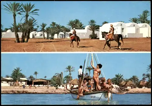 Djerba Jerba جربة 2 Bild: Schiff mit schönen Frauen Tunesien 1969
