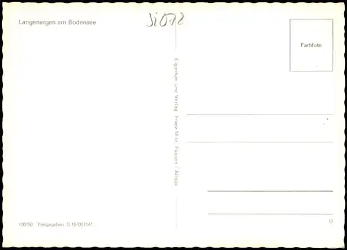 Ansichtskarte Langenargen am Bodensee Luftbild 1978