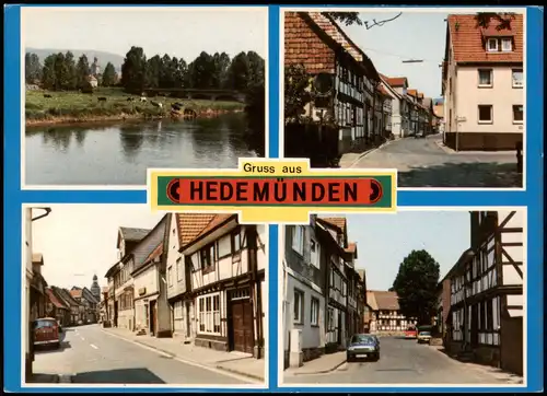 Ansichtskarte Hedemünden-Hann. Münden 4 Bild Straßenansichten 1978